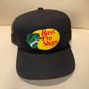Bass Pro Shops Black Cap with Yellow Logo